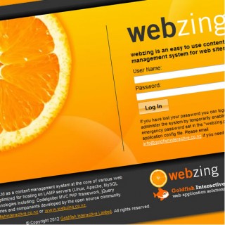 WebZing CMS Application